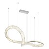 Illuminazione Globo Lighting Neil Lampadario a sospensione LED Cromo, 1-Luce, Telecomando