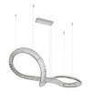 Illuminazione Globo Lighting Neil Lampadario a sospensione LED Cromo, 1-Luce, Telecomando