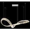 Illuminazione Globo Lighting Neil Lampadario a sospensione LED Cromo, 1-Luce, Telecomando