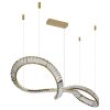 Illuminazione Globo Lighting Neil Lampadario a sospensione LED Oro, 1-Luce, Telecomando