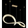 Illuminazione Globo Lighting Neil Lampadario a sospensione LED Oro, 1-Luce, Telecomando
