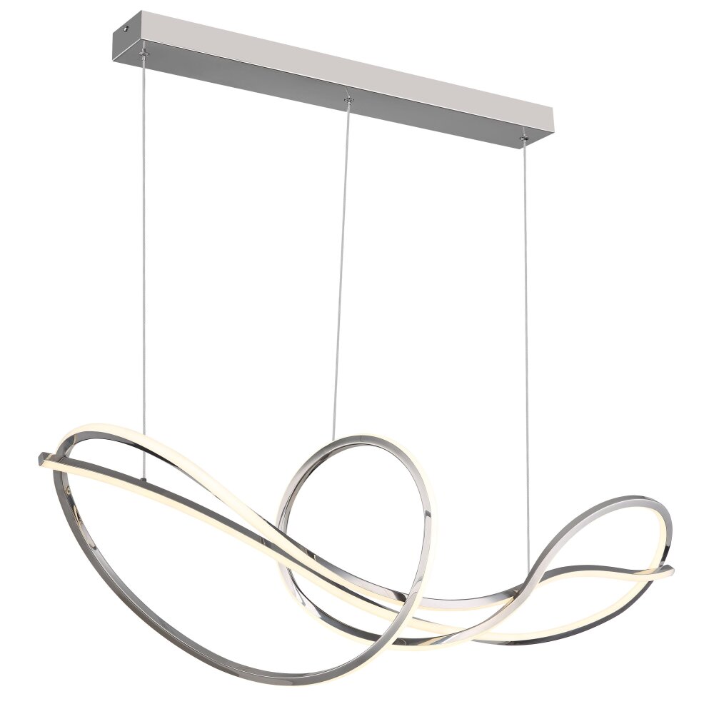 Illuminazione Globo Lighting Iduna Lampadario a sospensione LED Cromo, 1-Luce, Telecomando main product photo