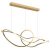 Illuminazione Globo Lighting Iduna Lampadario a sospensione LED Oro, 1-Luce, Telecomando