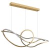 Illuminazione Globo Lighting Iduna Lampadario a sospensione LED Oro, 1-Luce, Telecomando