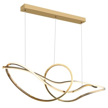 Illuminazione Globo Lighting Iduna Lampadario a sospensione LED Oro, 1-Luce, Telecomando