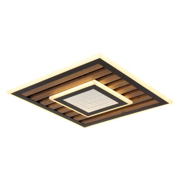 Illuminazione Globo Lighting Woody Plafoniera LED Écru, Nero, 1-Luce
