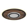 Illuminazione Globo Lighting Woody Plafoniera LED Écru, Nero, 1-Luce