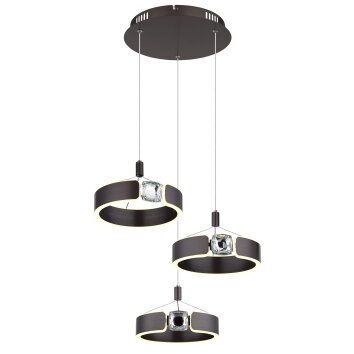 Illuminazione Globo Lighting Hendricks Lampadario a sospensione LED Bronzo, 1-Luce