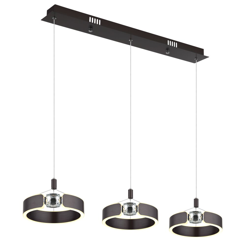 Illuminazione Globo Lighting Hendricks Lampadario a sospensione LED Bronzo, 1-Luce main product photo