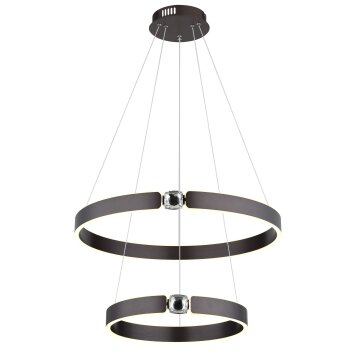 Illuminazione Globo Lighting Hendricks Lampadario a sospensione LED Bronzo, 1-Luce