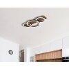 Illuminazione Globo Lighting Tisha Plafoniera LED Écru, Nero, 1-Luce