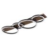 Illuminazione Globo Lighting Tisha Plafoniera LED Écru, Nero, 1-Luce