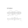 Illuminazione Globo Lighting Tisha Plafoniera LED Écru, Nero, 1-Luce