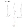 Illuminazione Globo Lighting Watkins Lampada da terra LED Nero, 1-Luce