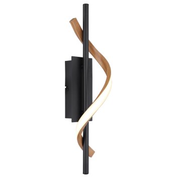 Illuminazione Globo Lighting Watkins Applique LED Nero, 1-Luce