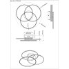 Illuminazione Globo Lighting Kombos Plafoniera LED Nero, 1-Luce