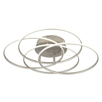 Illuminazione Globo Lighting Kombos Plafoniera LED Nichel opaco, 1-Luce