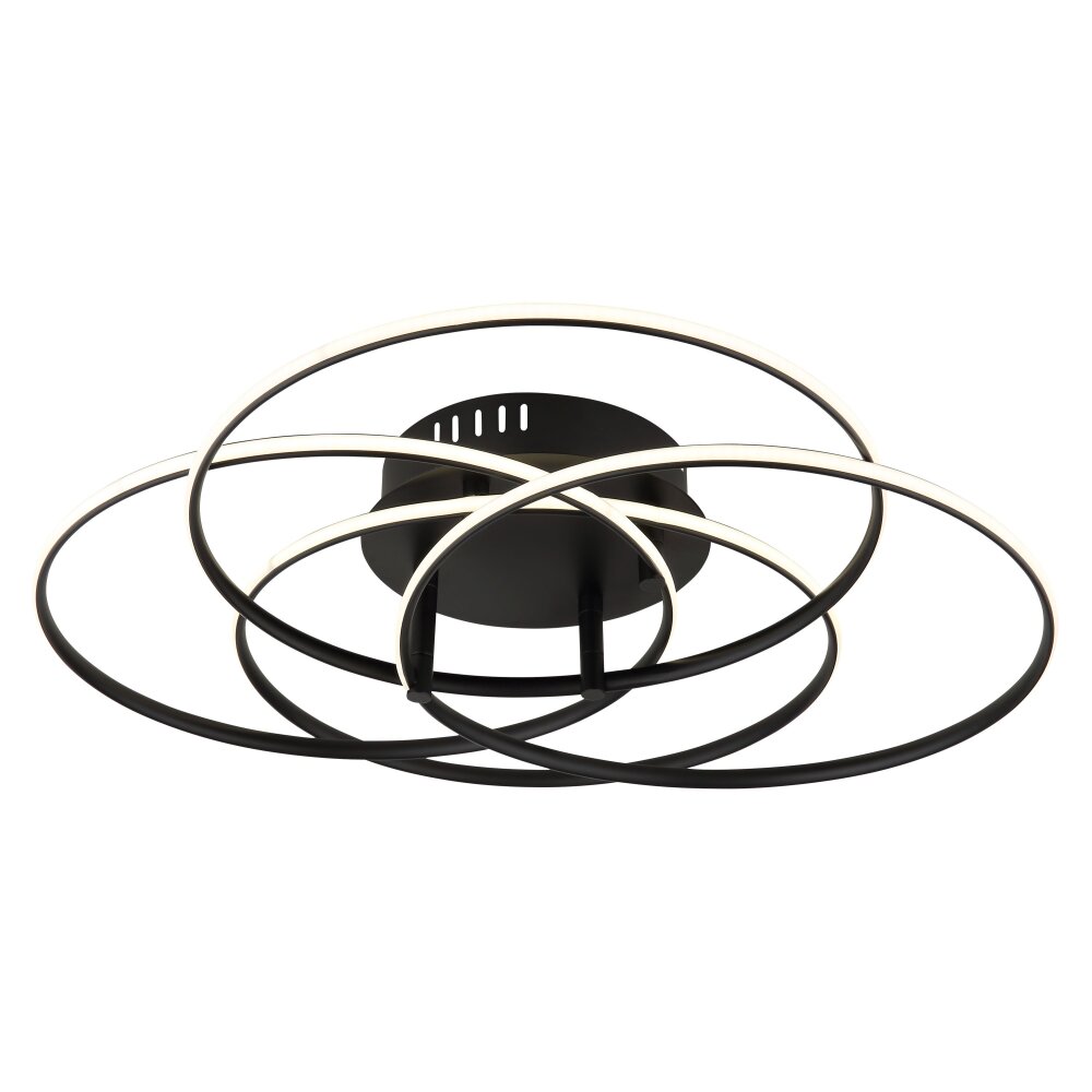 Illuminazione Globo Lighting Kombos Plafoniera LED Nero, 1-Luce main product photo