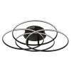 Illuminazione Globo Lighting Kombos Plafoniera LED Nero, 1-Luce