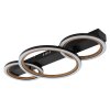Illuminazione Globo Lighting Dakari Plafoniera LED Nero, 1-Luce
