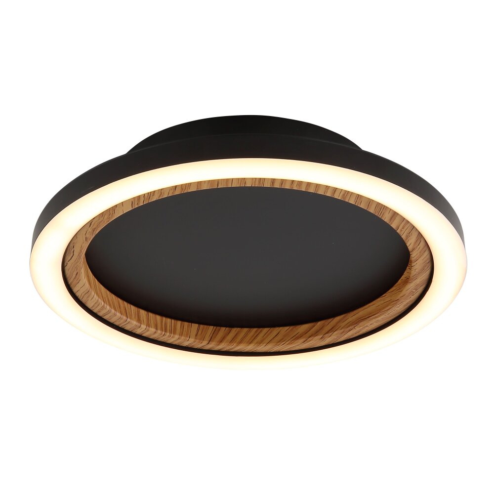 Illuminazione Globo Lighting Dakari Plafoniera LED Nero, 1-Luce main product photo