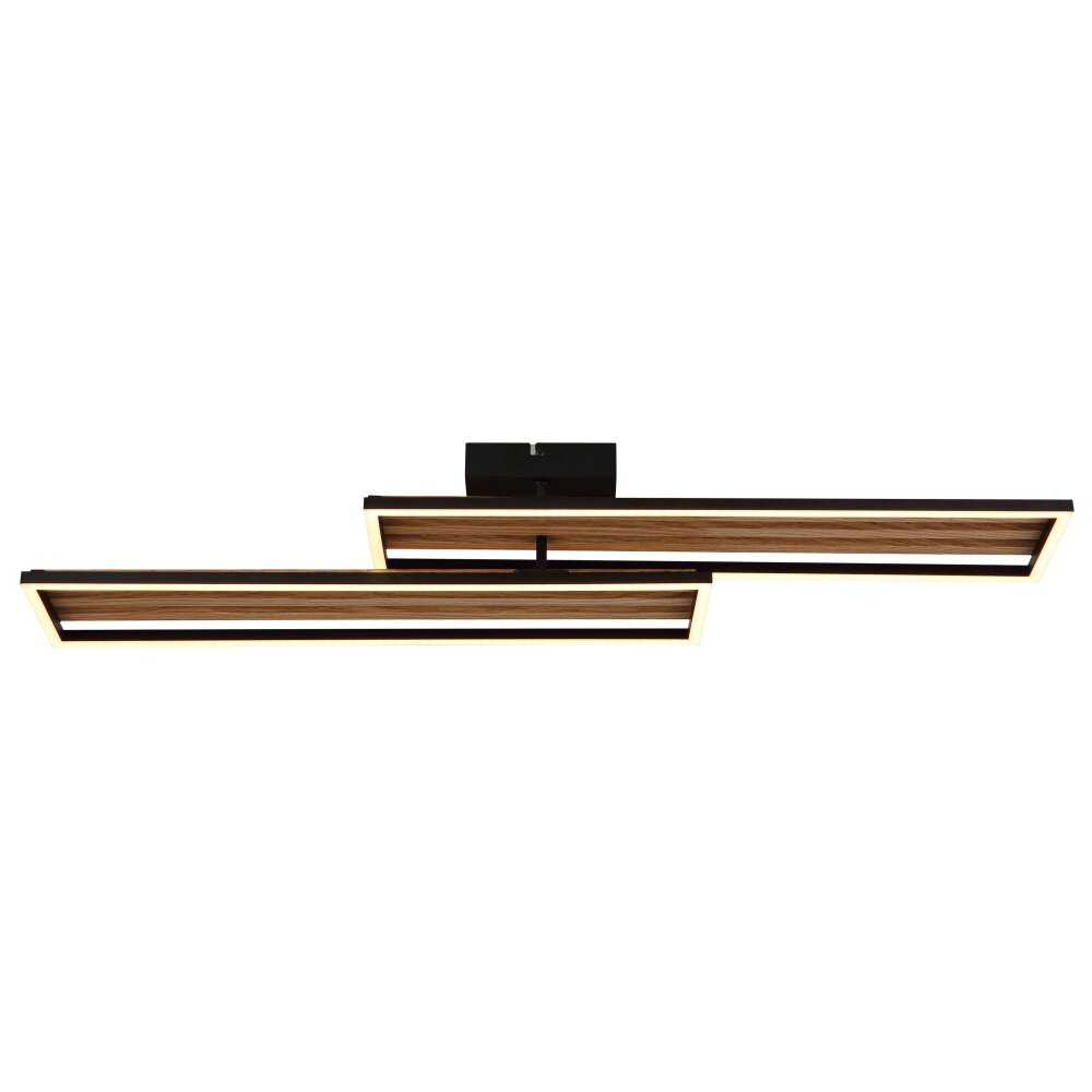 Illuminazione Globo Lighting Dakari Plafoniera LED Nero, 1-Luce