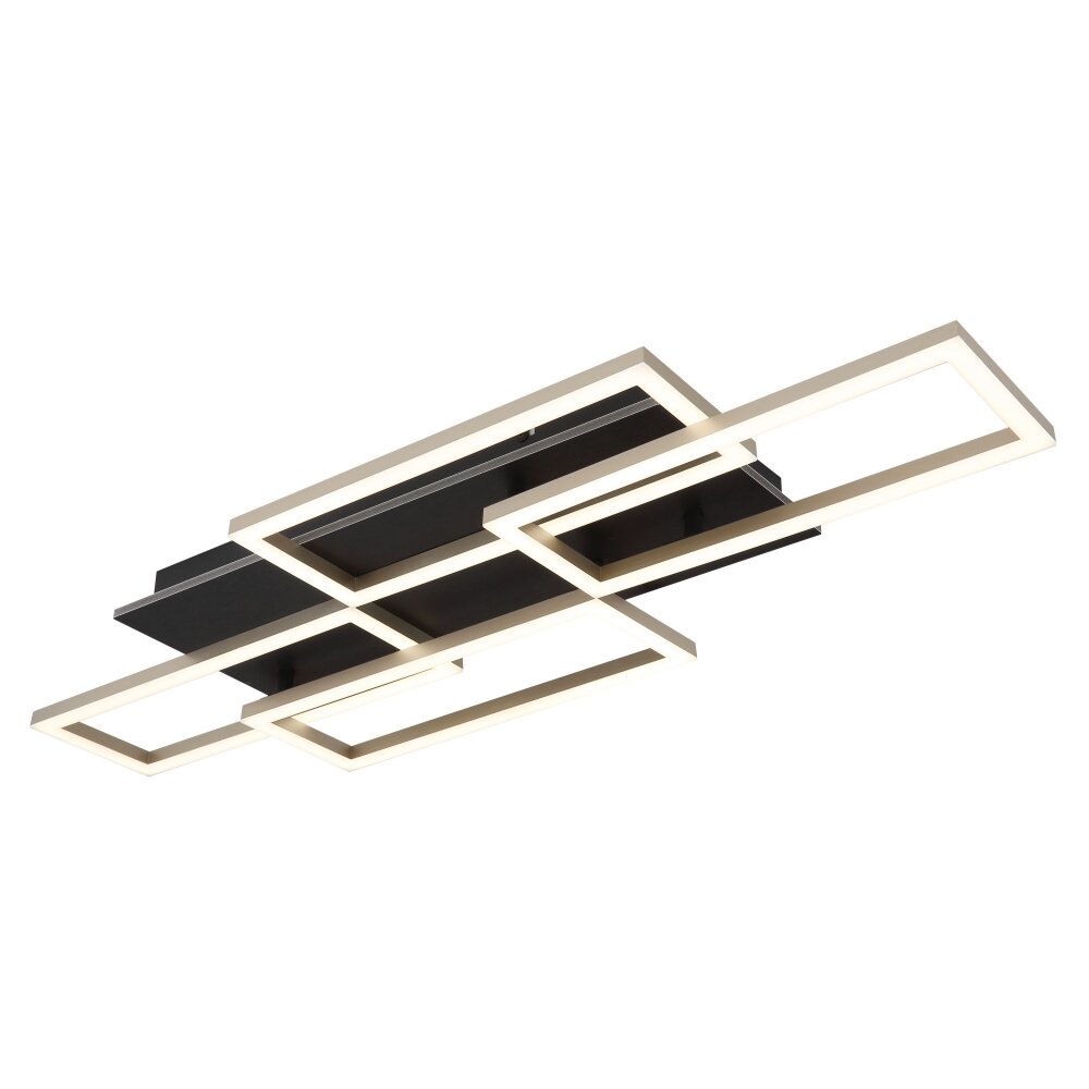 Illuminazione Globo Lighting Jeffry Plafoniera LED Antracite, Nero, 1-Luce, Telecomando main product photo