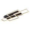 Illuminazione Globo Lighting Jeffry Plafoniera LED Antracite, Nero, 1-Luce, Telecomando
