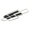 Illuminazione Globo Lighting Jeffry Plafoniera LED Antracite, Nero, 1-Luce, Telecomando