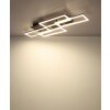 Illuminazione Globo Lighting Jeffry Plafoniera LED Antracite, Nero, 1-Luce, Telecomando