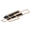 Illuminazione Globo Lighting Jeffry Plafoniera LED Antracite, Nero, 1-Luce, Telecomando