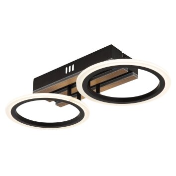 Illuminazione Globo Lighting Blevins Plafoniera LED Écru, Nero, 1-Luce