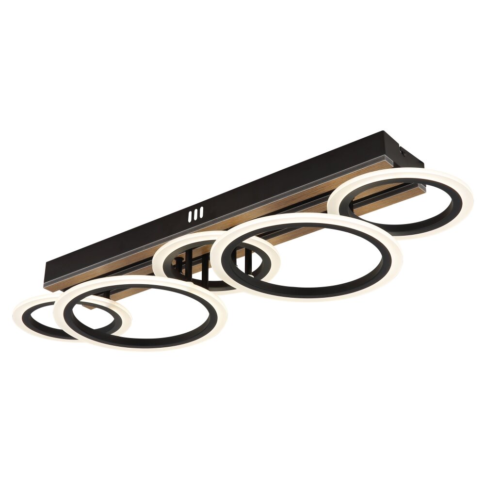 Illuminazione Globo Lighting Blevins Plafoniera LED Écru, Nero, 1-Luce main product photo