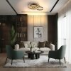 Illuminazione Globo Lighting Della Plafoniera LED Oro, Nero, 1-Luce