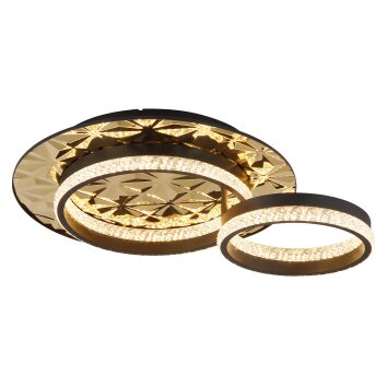 Illuminazione Globo Lighting Della Plafoniera LED Oro, Nero, 1-Luce