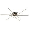 Illuminazione Globo Lighting Lawson Plafoniera LED Nero, 1-Luce