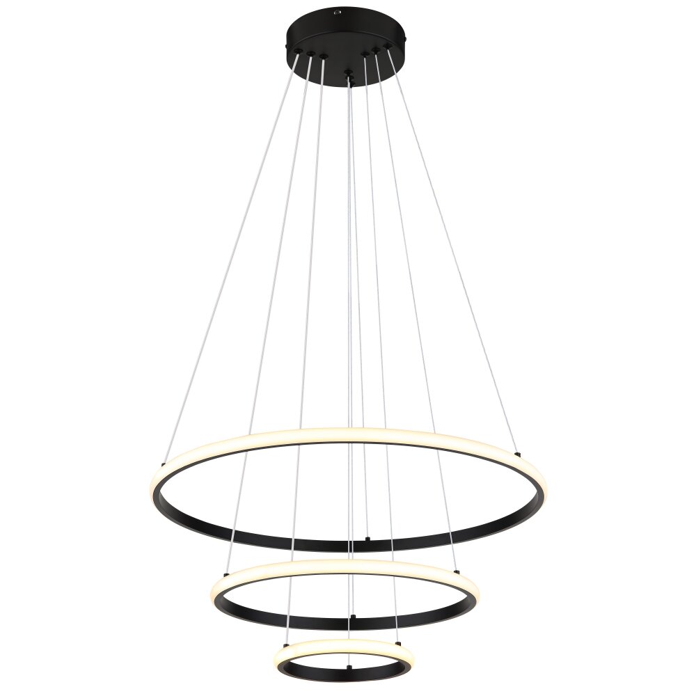 Illuminazione Globo Lighting Corine Lampadario a sospensione LED Nero, 1-Luce main product photo