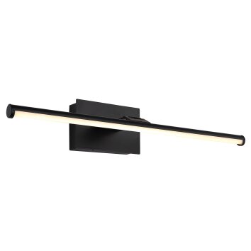 Illuminazione Globo Lighting Jaime Applique LED Nero, 1-Luce, Telecomando