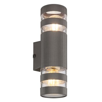 Illuminazione Globo Lighting Hayes Applique Antracite, 2-Luci