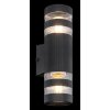 Illuminazione Globo Lighting Hayes Applique Nero, 2-Luci