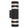 Illuminazione Globo Lighting Hayes Applique Nero, 2-Luci
