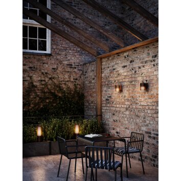Nordlux MATR Lampioncino Segnapasso Marrone, Bianco, 1-Luce