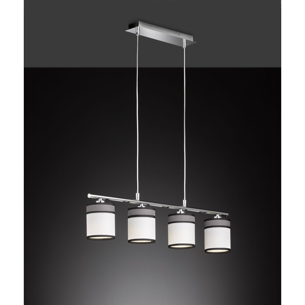 Wofi-Leuchten DAVIE Lampada a Sospensione Cromo, 4-Luci main product photo
