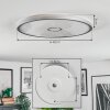 Simonstorp Plafoniera, Panel LED Argento, Bianco, 1-Luce