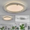 Ipres Plafoniera, Panel LED Argento, Bianco, 1-Luce