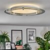 Ipres Plafoniera, Panel LED Argento, Bianco, 1-Luce