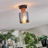 Mador Plafoniera Écru, Nero, 1-Luce