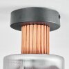 Mador Plafoniera Écru, Nero, 1-Luce