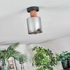 Mador Plafoniera Écru, Nero, 1-Luce