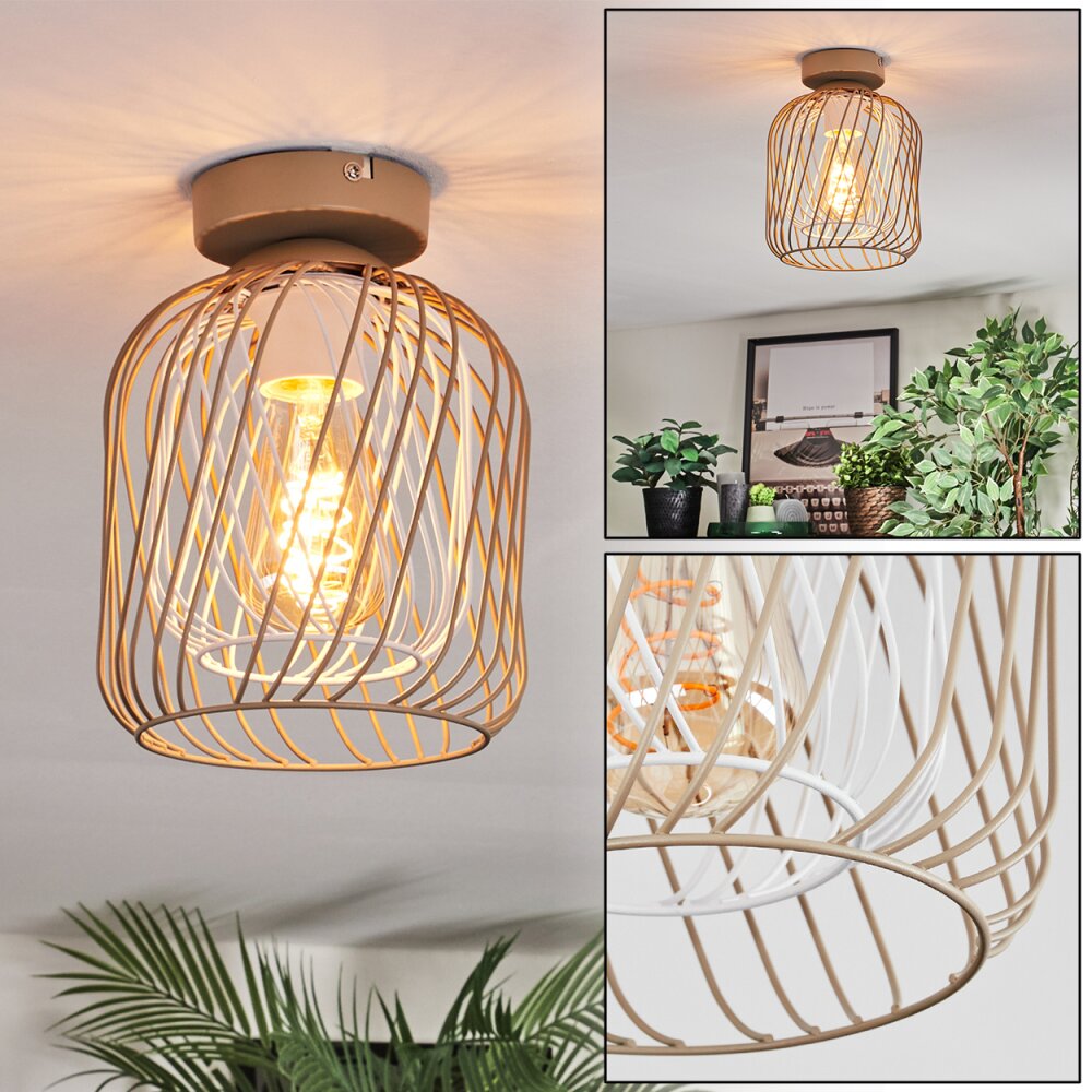 Narla Plafoniera Sabbia, Bianco, 1-Luce main product photo
